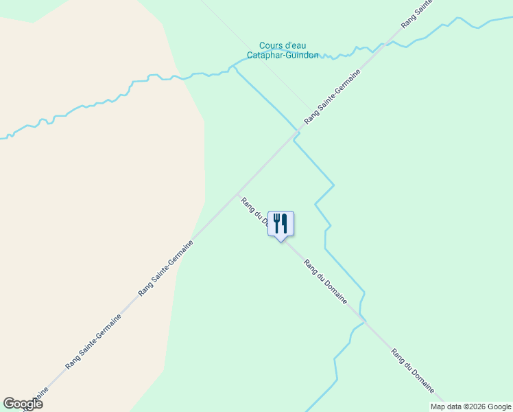 map of restaurants, bars, coffee shops, grocery stores, and more near 2069 Rang du Domaine in Laurentides