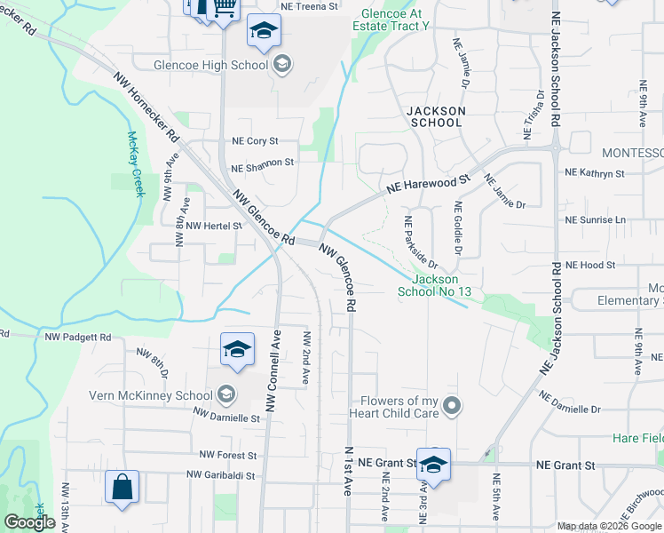 map of restaurants, bars, coffee shops, grocery stores, and more near 141 Northwest Cody Court in Hillsboro