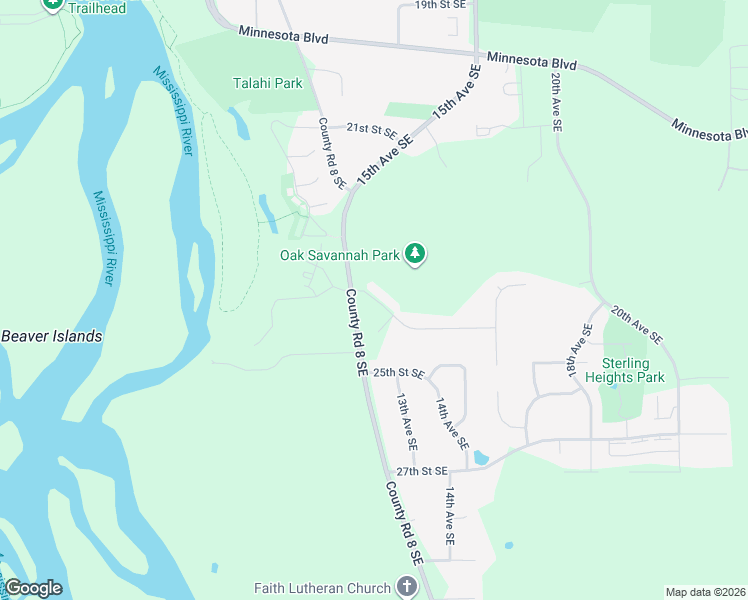 map of restaurants, bars, coffee shops, grocery stores, and more near 1209 24th Street Southeast in St. Cloud