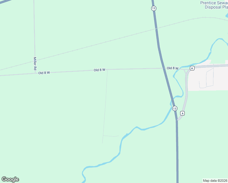map of restaurants, bars, coffee shops, grocery stores, and more near N4450 Englund Road in Prentice