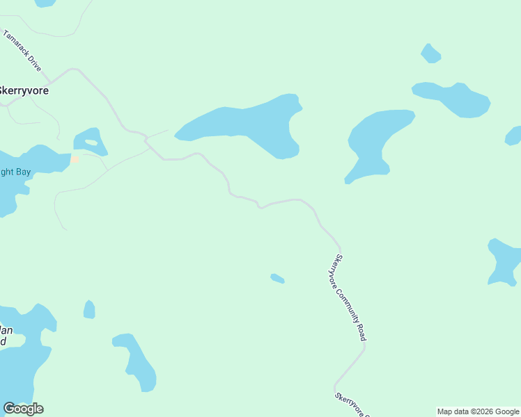 map of restaurants, bars, coffee shops, grocery stores, and more near Skerryvore Community Road in Skerryvore