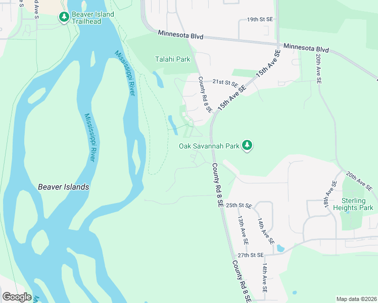 map of restaurants, bars, coffee shops, grocery stores, and more near 2200-2368 County Road 8 Southeast in Saint Cloud