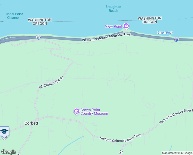 map of restaurants, bars, coffee shops, grocery stores, and more near 37205 Northeast Clara Smith Road in Corbett