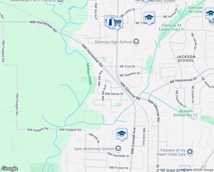 map of restaurants, bars, coffee shops, grocery stores, and more near 1706 Northwest 8th Avenue in Hillsboro