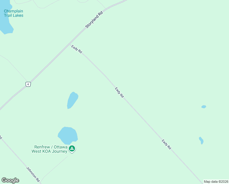 map of restaurants, bars, coffee shops, grocery stores, and more near 2323 Eady Road in Renfrew