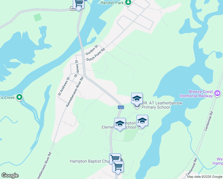 map of restaurants, bars, coffee shops, grocery stores, and more near 954 Main Street in Hampton
