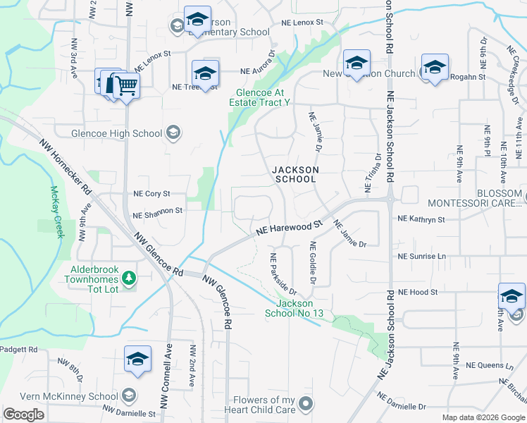 map of restaurants, bars, coffee shops, grocery stores, and more near 300 Northeast Autumn Rose Way in Hillsboro