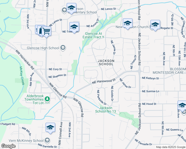 map of restaurants, bars, coffee shops, grocery stores, and more near 306 Northeast Autumn Rose Way in Hillsboro