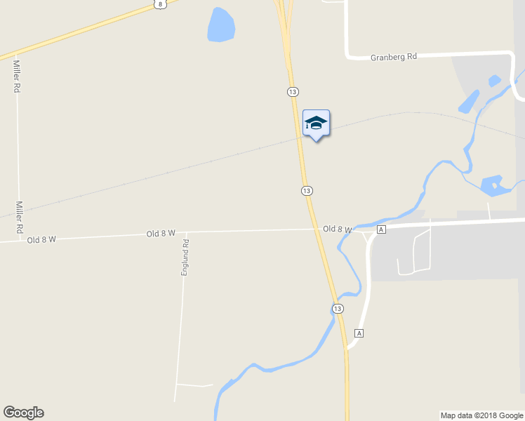 map of restaurants, bars, coffee shops, grocery stores, and more near W5410 Old 8 West in Prentice
