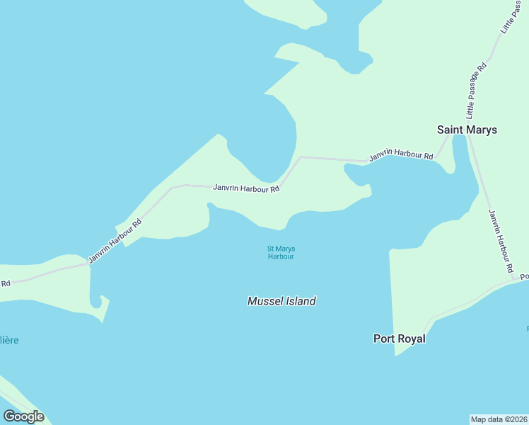 map of restaurants, bars, coffee shops, grocery stores, and more near 367 Janvrin Harbour Road in West Arichat