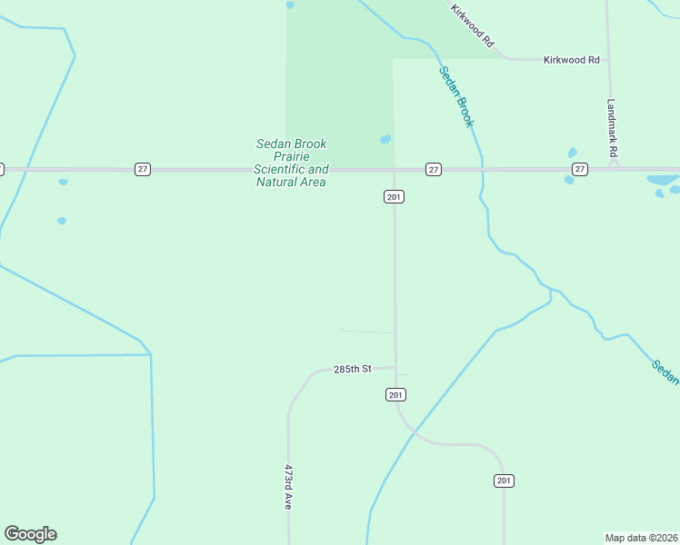 map of restaurants, bars, coffee shops, grocery stores, and more near 28625 County Road 201 in Brooten