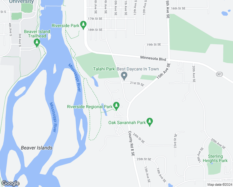 map of restaurants, bars, coffee shops, grocery stores, and more near 2186 Liberty Glen Loop in St. Cloud