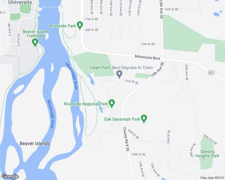 map of restaurants, bars, coffee shops, grocery stores, and more near 2184 Liberty Glen Loop in St. Cloud