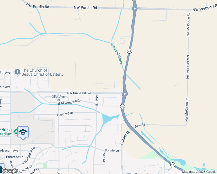 map of restaurants, bars, coffee shops, grocery stores, and more near 2133 36th Avenue in Forest Grove