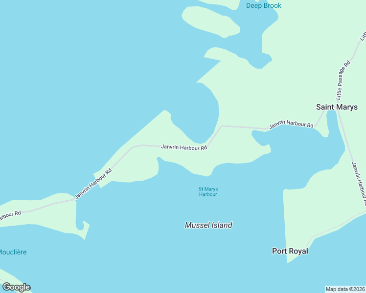 map of restaurants, bars, coffee shops, grocery stores, and more near 367 Janvrin Harbour Road in West Arichat