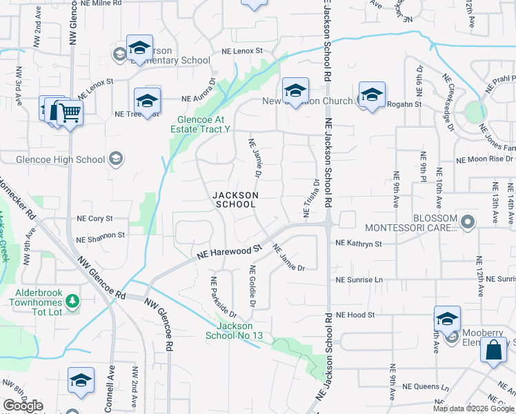 map of restaurants, bars, coffee shops, grocery stores, and more near 1982 Northeast Jamie Drive in Hillsboro