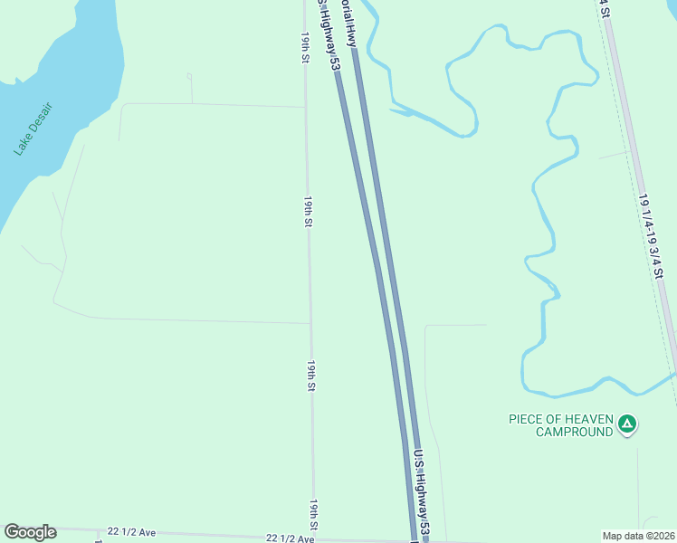 map of restaurants, bars, coffee shops, grocery stores, and more near 2317 19th Street in Rice Lake