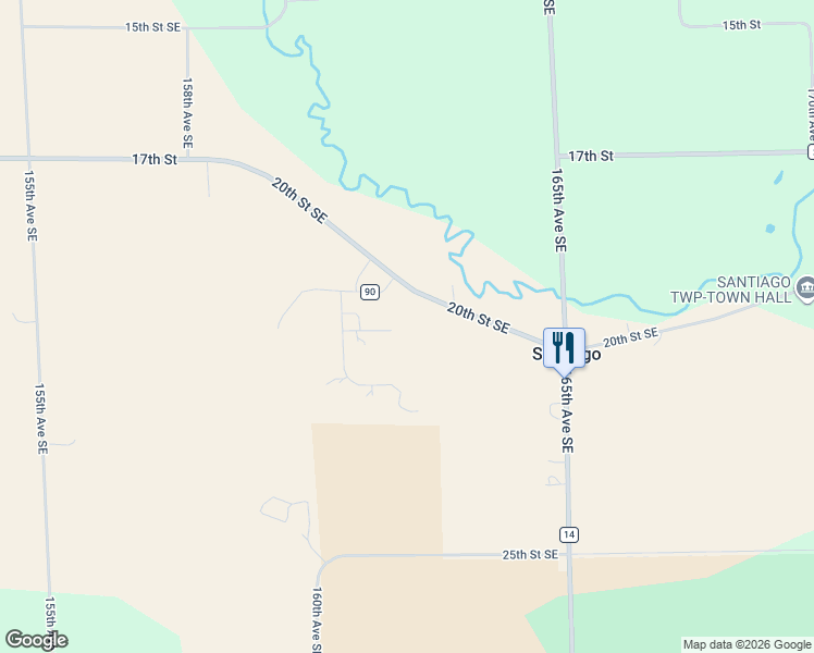 map of restaurants, bars, coffee shops, grocery stores, and more near 16198 20th Street Southeast in Clear Lake