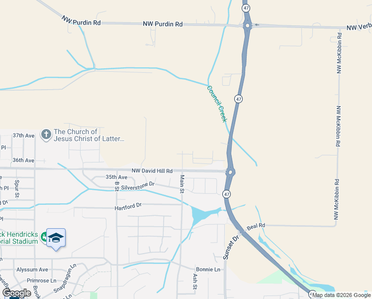 map of restaurants, bars, coffee shops, grocery stores, and more near 3651 Main Street in Forest Grove