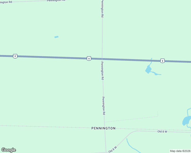 map of restaurants, bars, coffee shops, grocery stores, and more near N4651 Pennington Road in Prentice