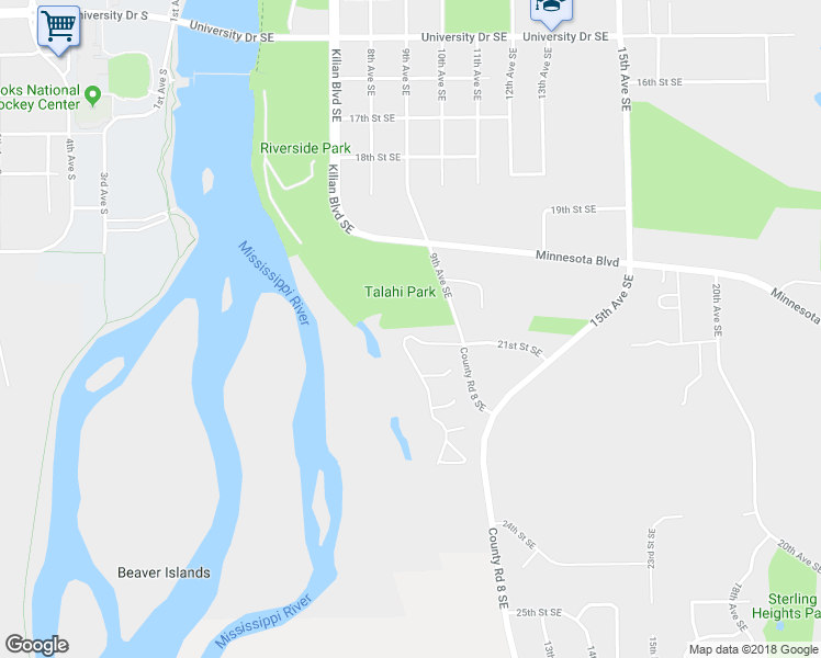 map of restaurants, bars, coffee shops, grocery stores, and more near 2101 Liberty Glen Loop in St. Cloud