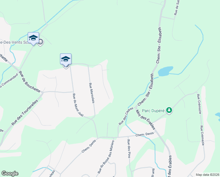 map of restaurants, bars, coffee shops, grocery stores, and more near 63 Rue Noémie in Cantley