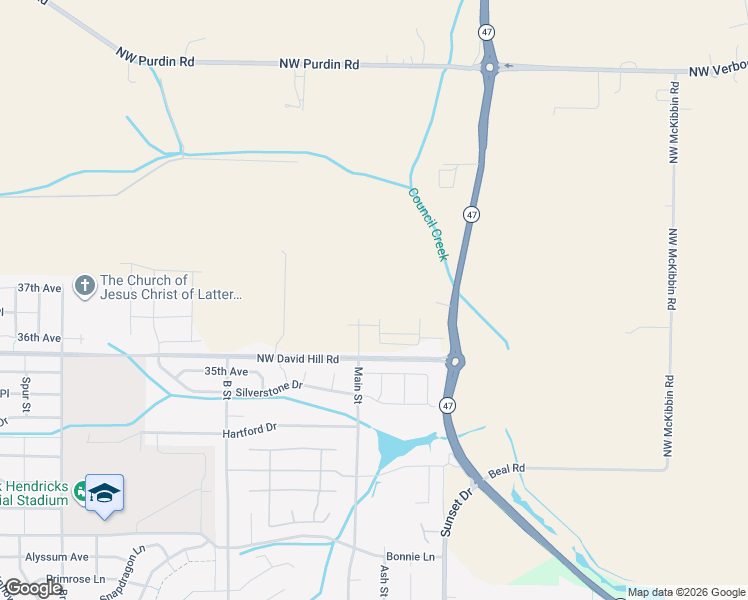 map of restaurants, bars, coffee shops, grocery stores, and more near 3702 Ash Street in Forest Grove