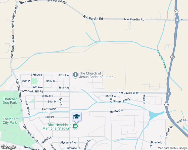 map of restaurants, bars, coffee shops, grocery stores, and more near Northwest David Hill Road in Forest Grove