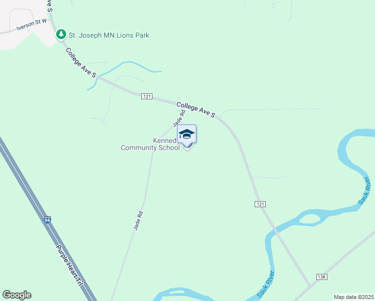 map of restaurants, bars, coffee shops, grocery stores, and more near 1300 Jade Road in Saint Joseph
