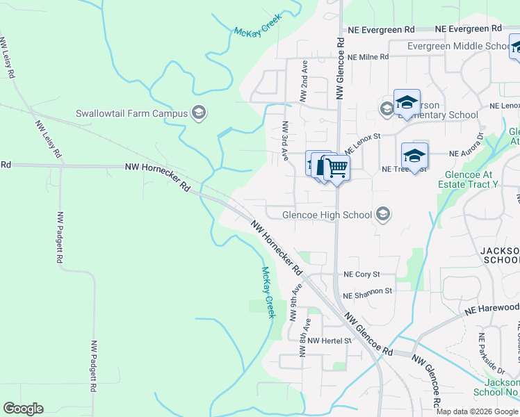 map of restaurants, bars, coffee shops, grocery stores, and more near 408 Northwest Merle Drive in Hillsboro