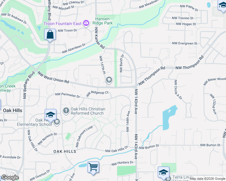 map of restaurants, bars, coffee shops, grocery stores, and more near 14655 Northwest West Union Road in Portland