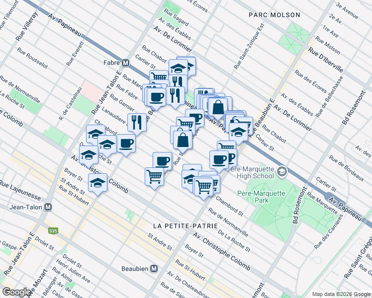 1410 Rue Saint Zotique Est, Montréal QC Walk Score