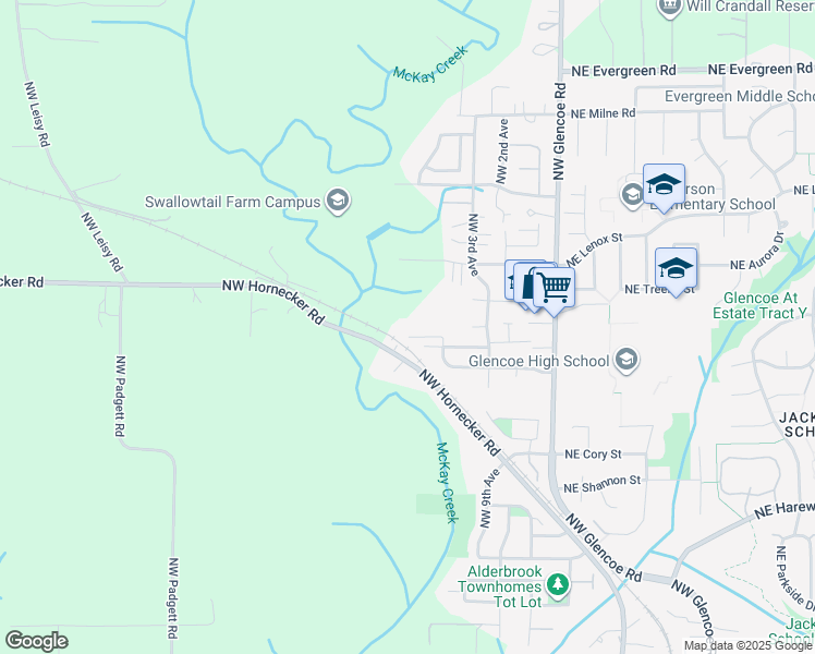 map of restaurants, bars, coffee shops, grocery stores, and more near 2510 Northwest 4th Avenue in Hillsboro