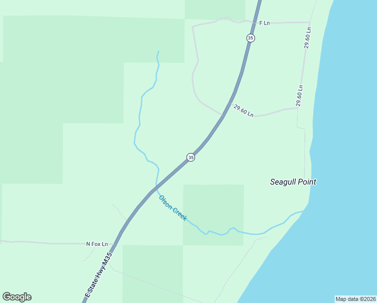 map of restaurants, bars, coffee shops, grocery stores, and more near Highway 35 in Bark River