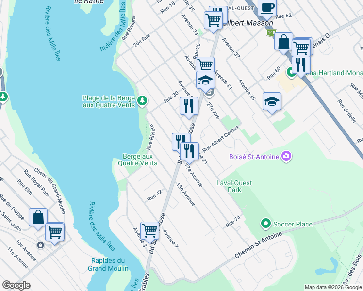 1875 Boulevard SainteRose, Laval QC Walk Score