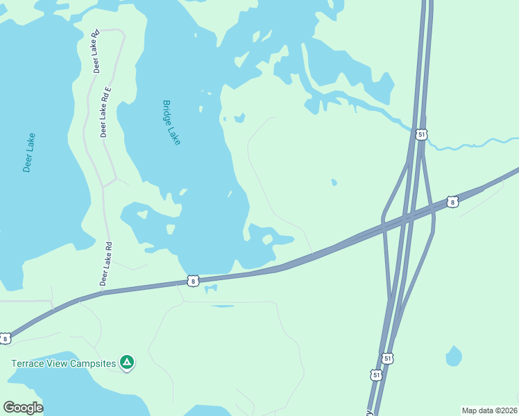 map of restaurants, bars, coffee shops, grocery stores, and more near N11837 Klade Road in Tomahawk