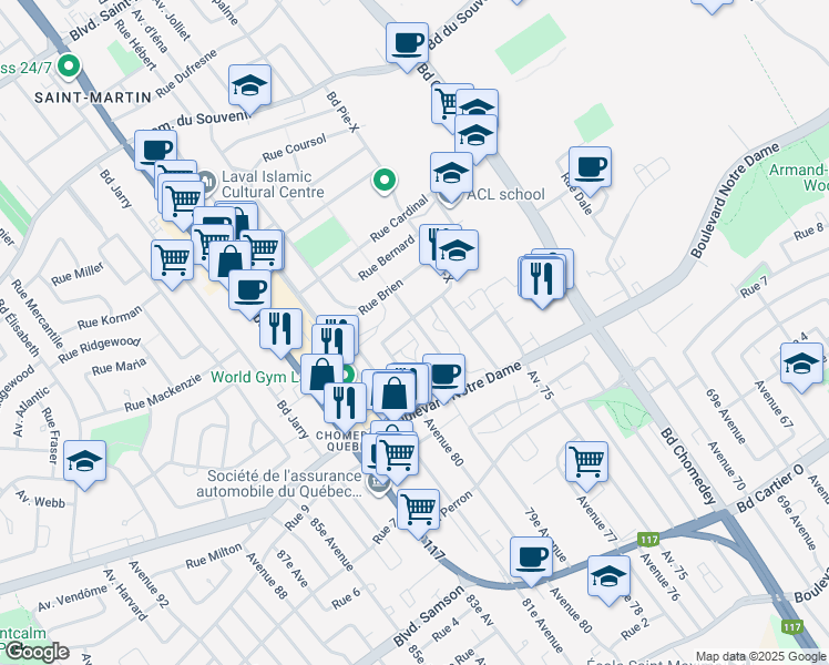 968 Rue Wilfrid Laurier, Laval QC Walk Score