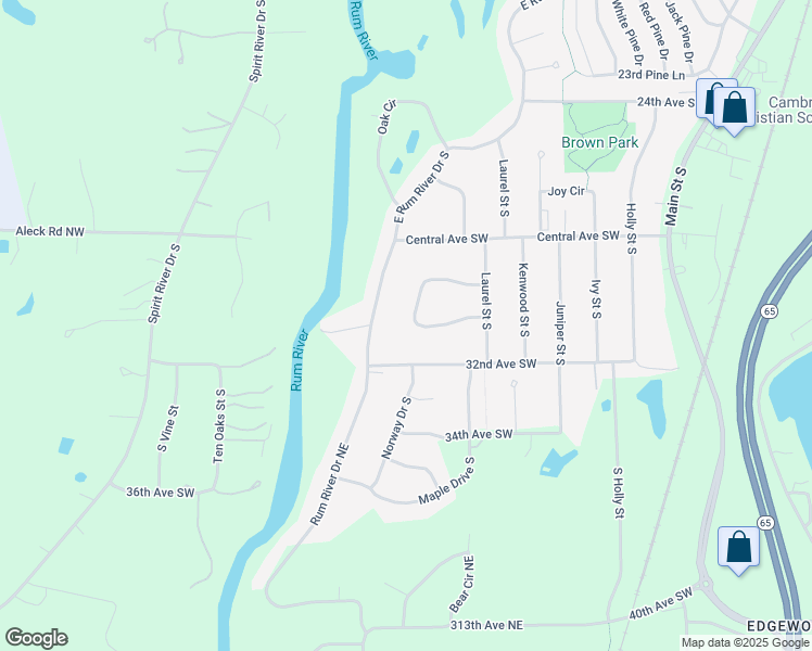 map of restaurants, bars, coffee shops, grocery stores, and more near 3065 Norway Circle South in Cambridge
