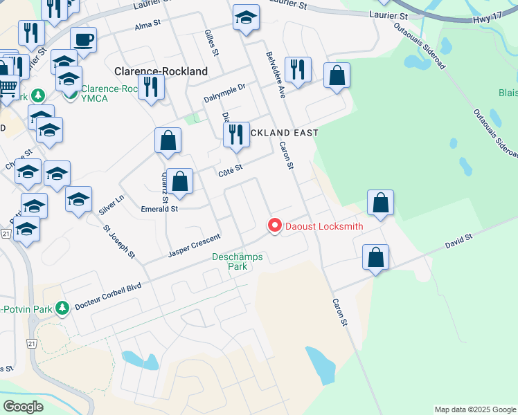 Jerome Corbeil Road, ClarenceRockland ON Walk Score