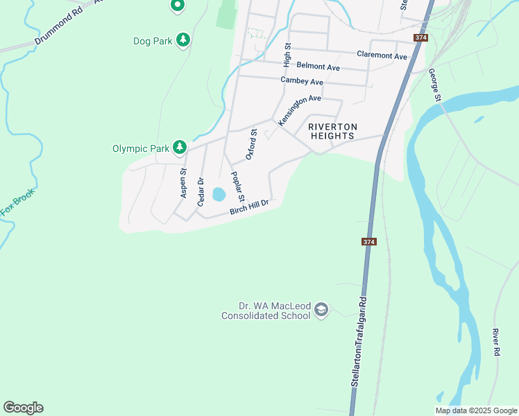 map of restaurants, bars, coffee shops, grocery stores, and more near 33 Birch Hill Drive in Stellarton