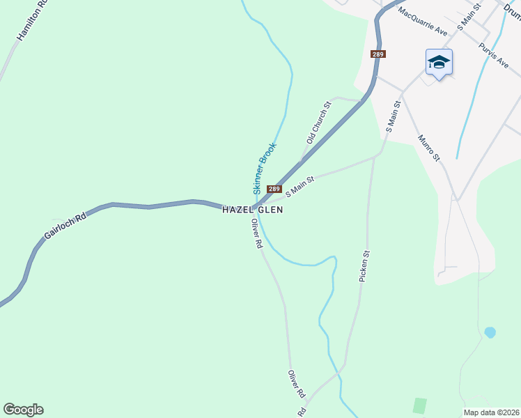 map of restaurants, bars, coffee shops, grocery stores, and more near South Main Street in Westville