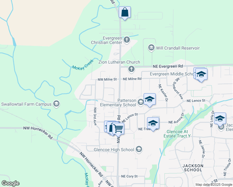 map of restaurants, bars, coffee shops, grocery stores, and more near 3798 Northwest 1st Court in Hillsboro