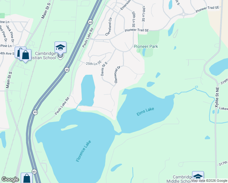 map of restaurants, bars, coffee shops, grocery stores, and more near 575 Elins Lake Road in Cambridge