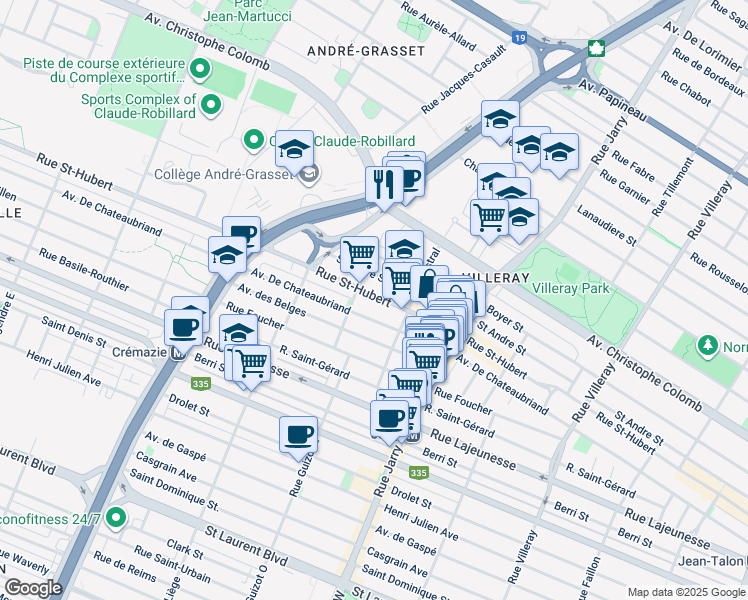 8334 Rue SaintHubert, Montréal QC Walk Score