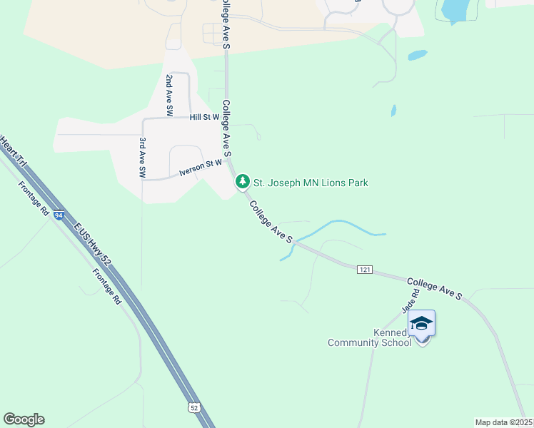 map of restaurants, bars, coffee shops, grocery stores, and more near 29348 County Road 121 in Saint Joseph