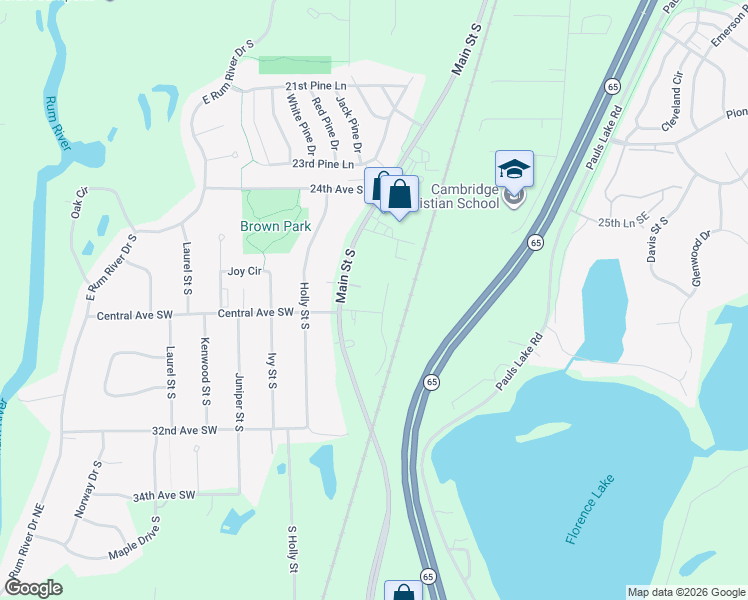 map of restaurants, bars, coffee shops, grocery stores, and more near 605 Central Avenue Southwest in Cambridge