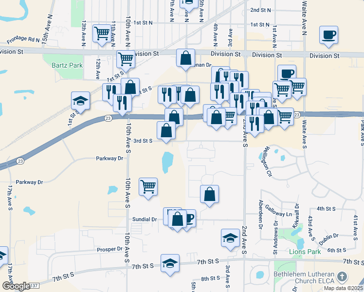 602 3rd Street South, Waite Park MN Walk Score