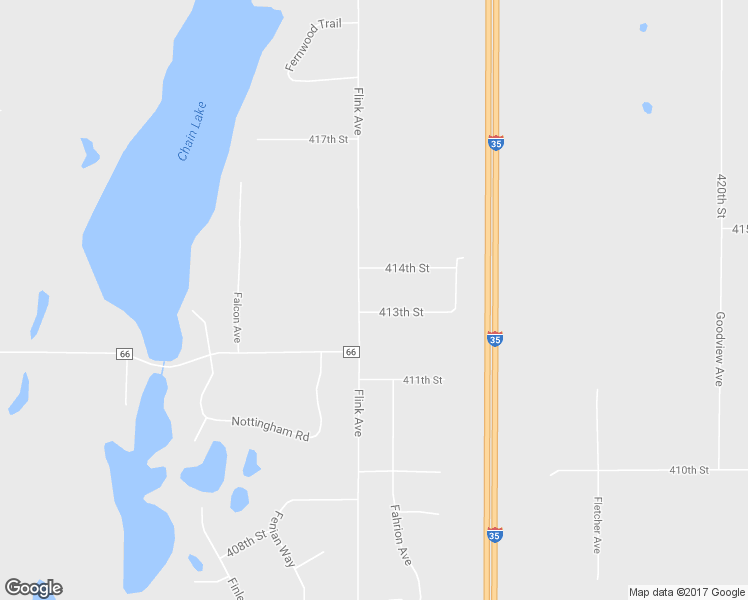 map of restaurants, bars, coffee shops, grocery stores, and more near 5582 413th Street in North Branch