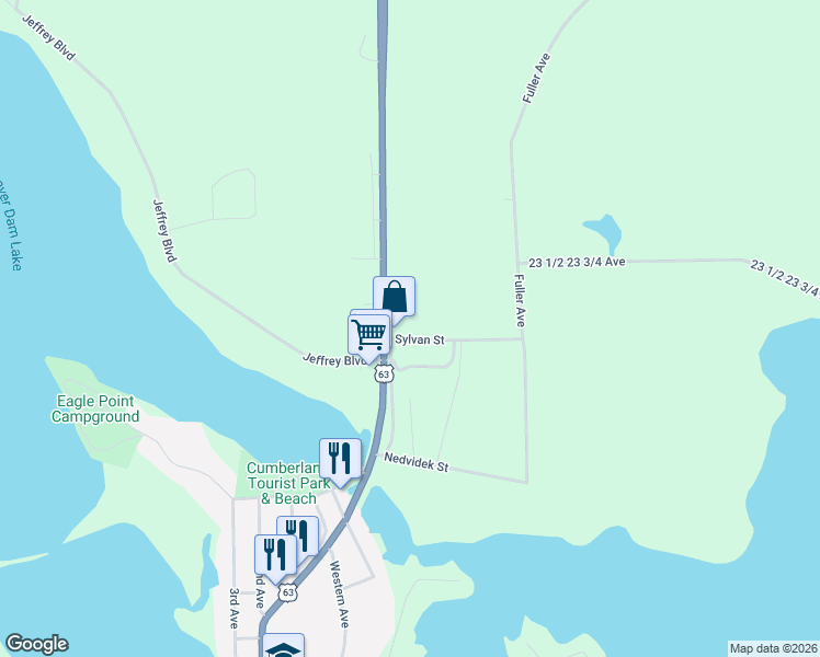 map of restaurants, bars, coffee shops, grocery stores, and more near 960 Sylvan Street in Cumberland