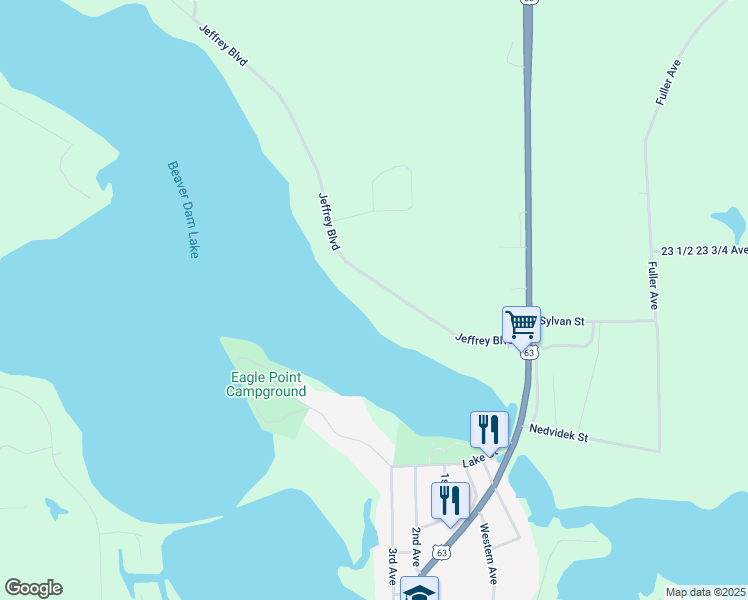 map of restaurants, bars, coffee shops, grocery stores, and more near 1230 Jeffrey Boulevard in Cumberland